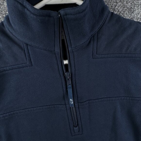 Vineyard Vines 1/4 Zip Pullover Navy Blue Sweater Sweatshirt XS Adult Unisex - Picture 7 of 11